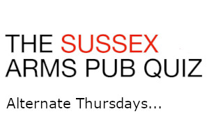 Sussex Arms (Forum Basement) : Sussex Arms Quiz